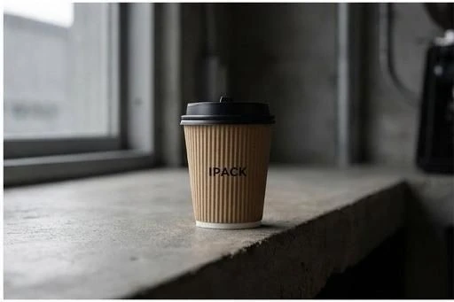 12oz Kraft Ripple Paper Cups high quality
